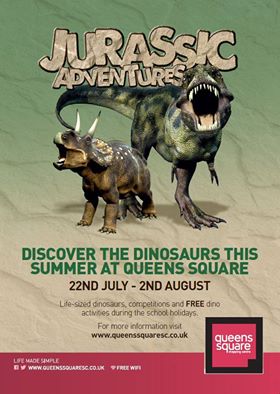 Jurassic Adventures comes to Queens Square Shopping Centre, West Bromwich **SOON**